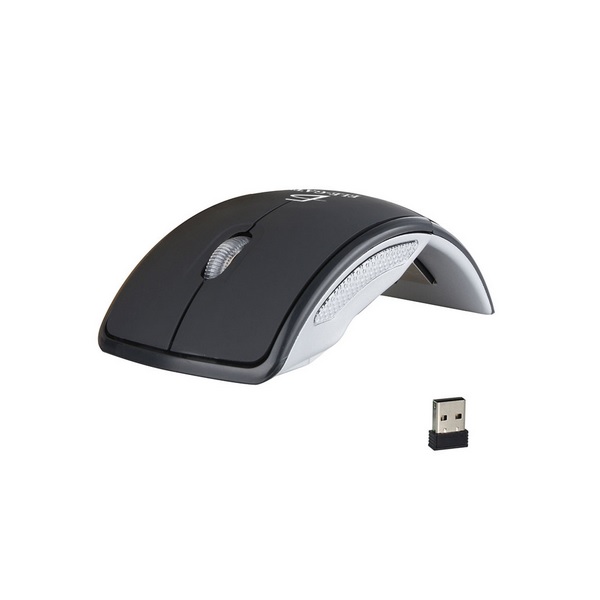 Mouse Inalámbrico Plegable Wireless Abatible Dpi 1200 Negro