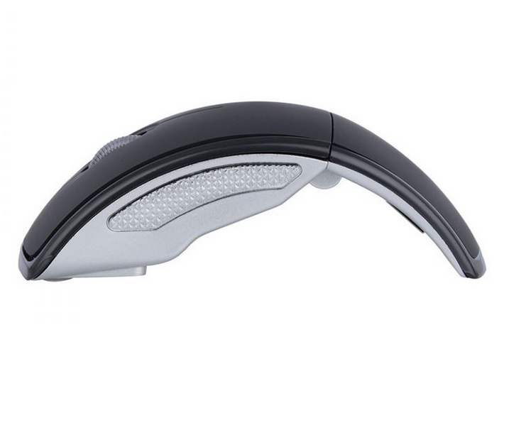 Mouse Inalámbrico Plegable Wireless Abatible Dpi 1200 Negro