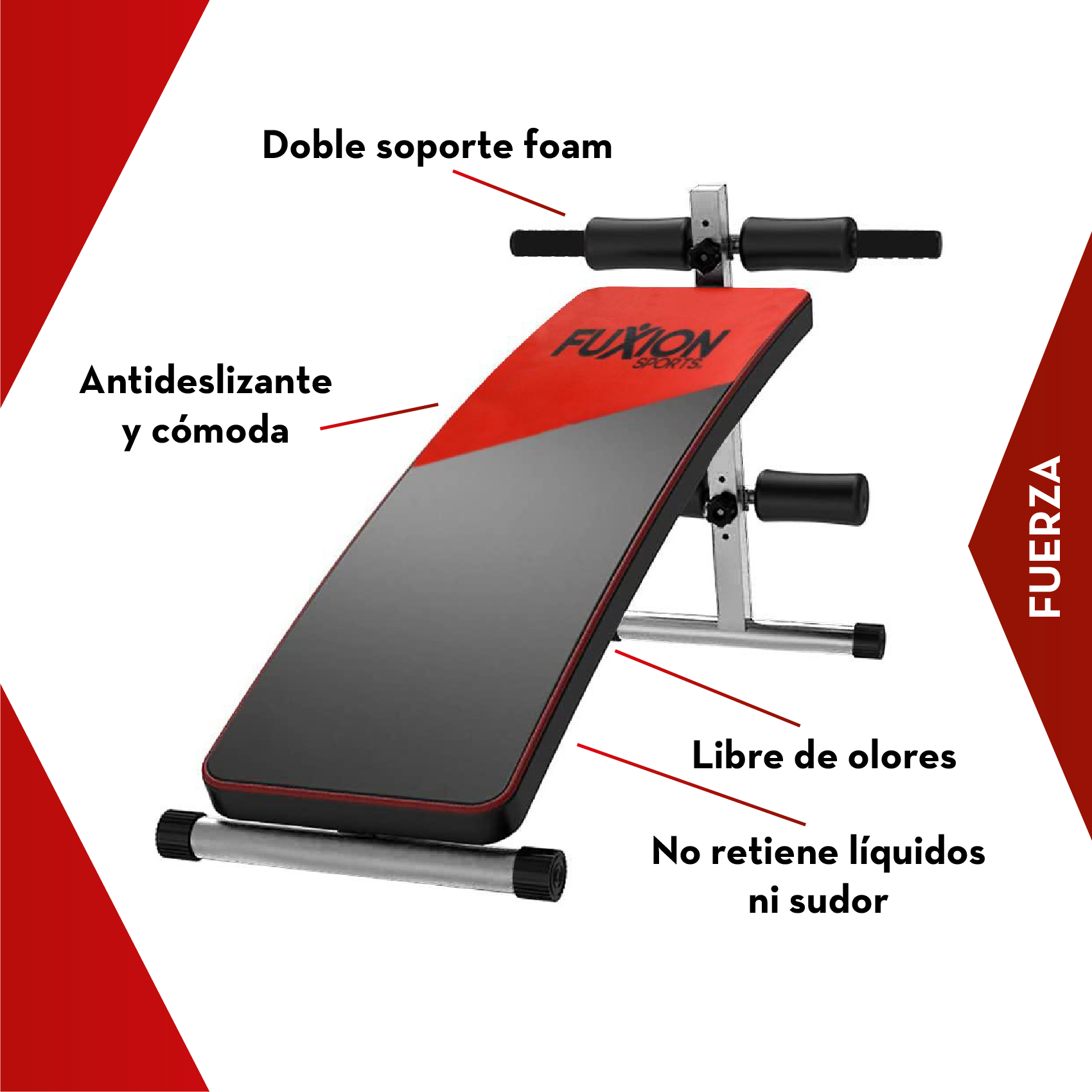 Banca Para Abdominales Fuxion Sports(CL) 