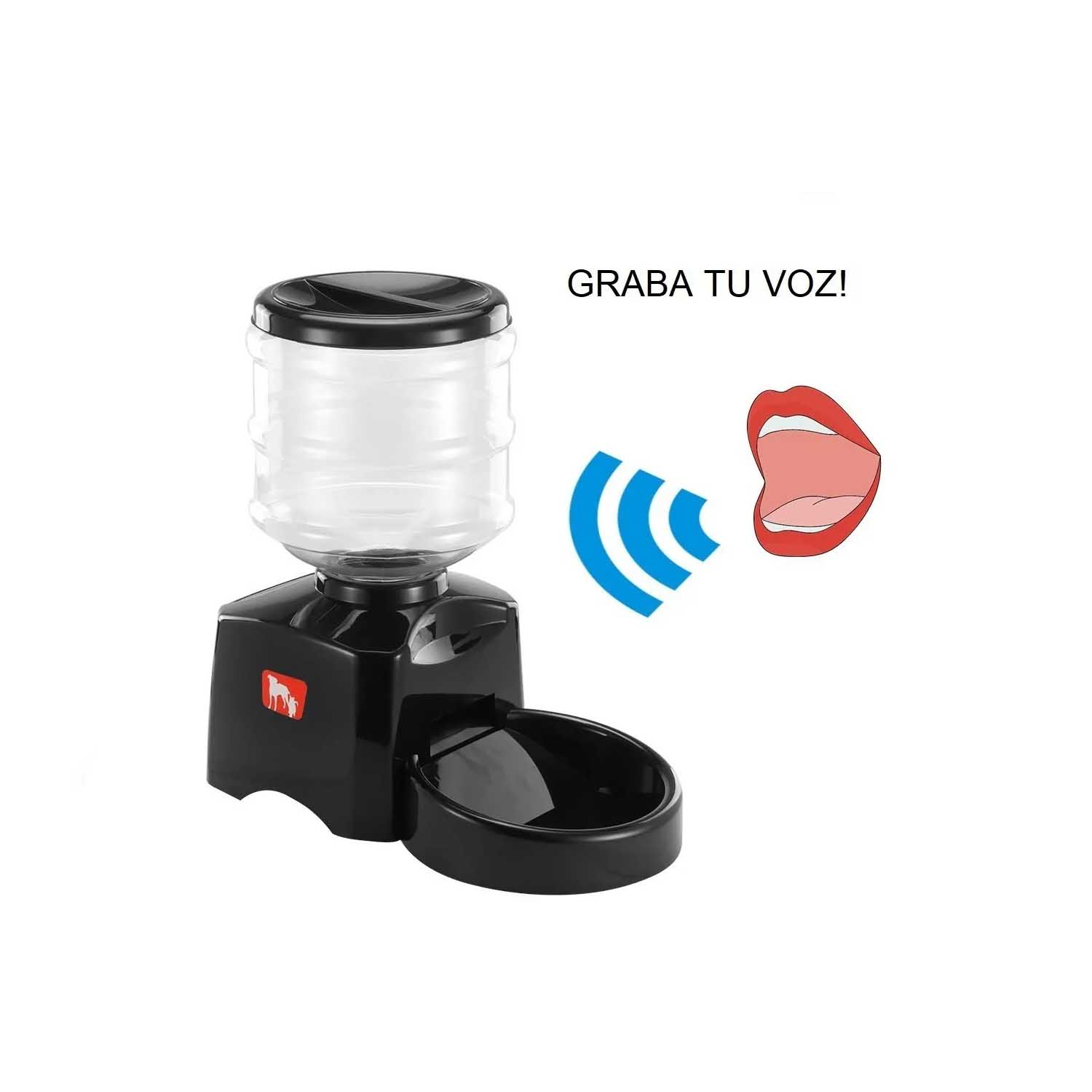 Dispensador de alimento para perros gatos automático programable