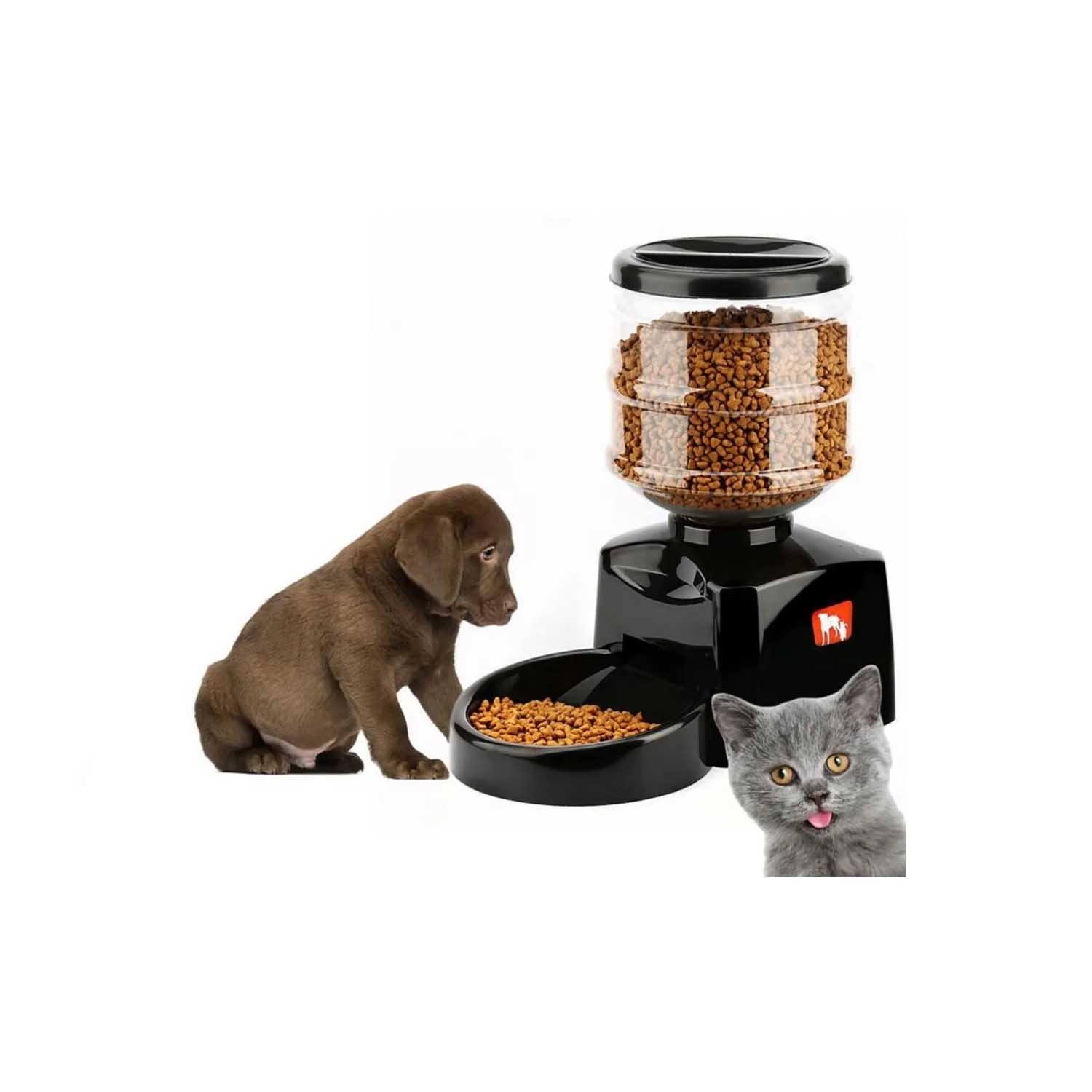 Dispensador de alimento para perros gatos automático programable