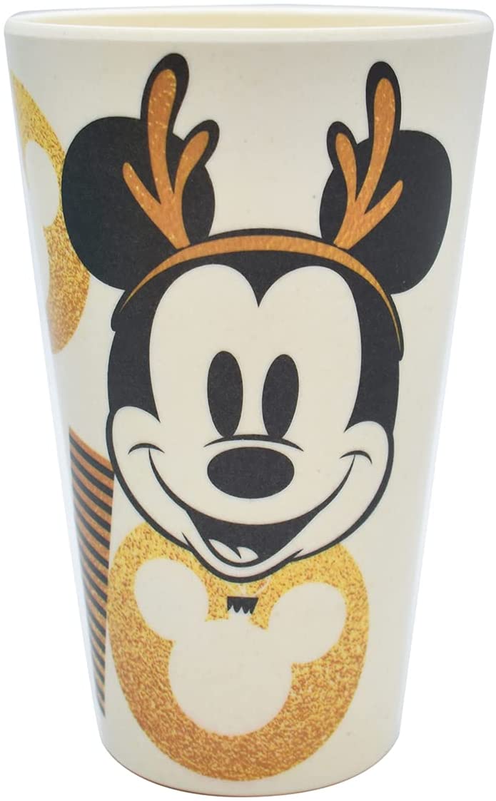 Vajilla Mickey Mouse Navidad Ecologica De Bambú Disney Colección 12 Piezas Para 4 personas