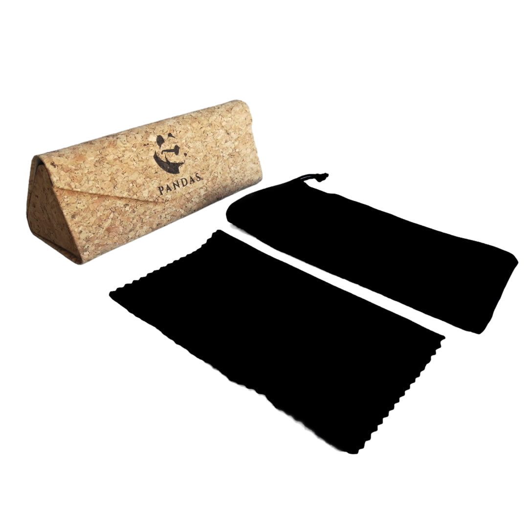 Lentes Gafas de Sol PANDAS Unisex para Hombre y Mujer de Madera de Bambú Cuadrados Oscuros UV400 Tigris Negro