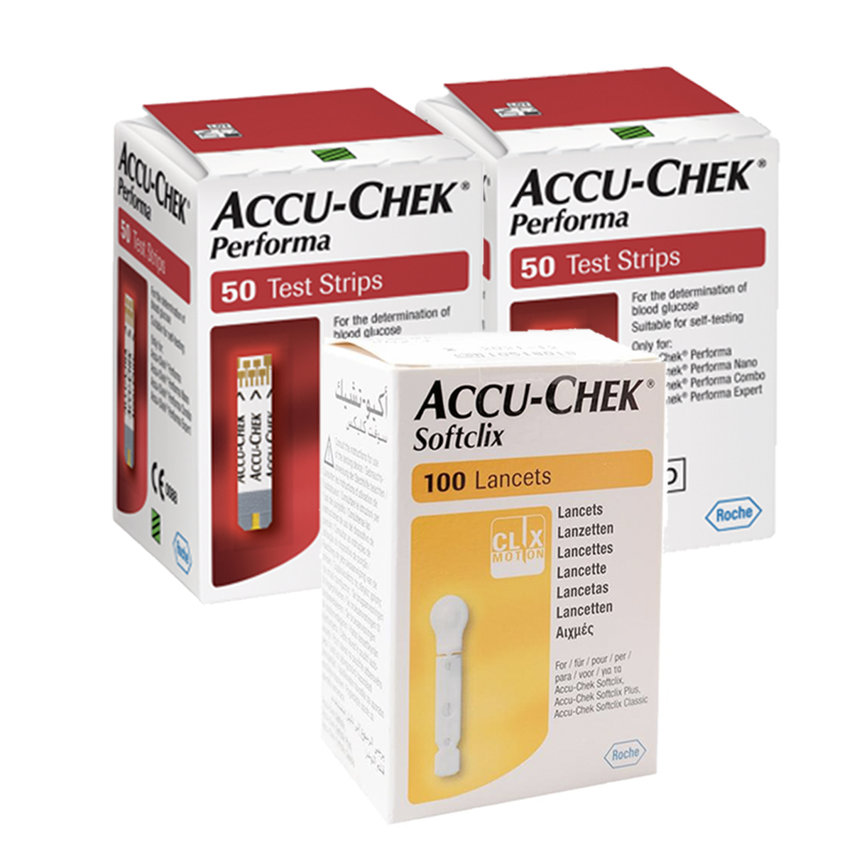 Accu-chek Performa Paquete 100 Tiras Y 100 Lancetas