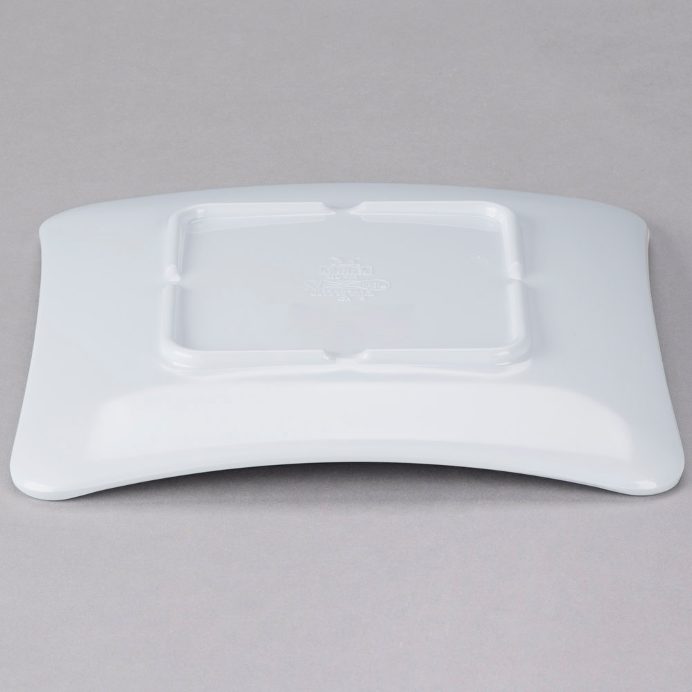 Plato trinche cuadrado melamina GET 18cm 6 pzas. GET-ML-61-W