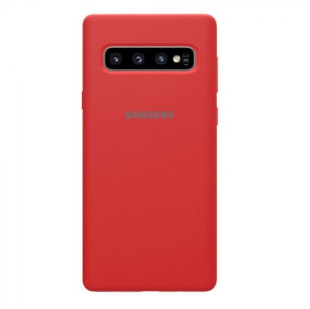 Case S10 Rojo Logo Samsung Funda Protector