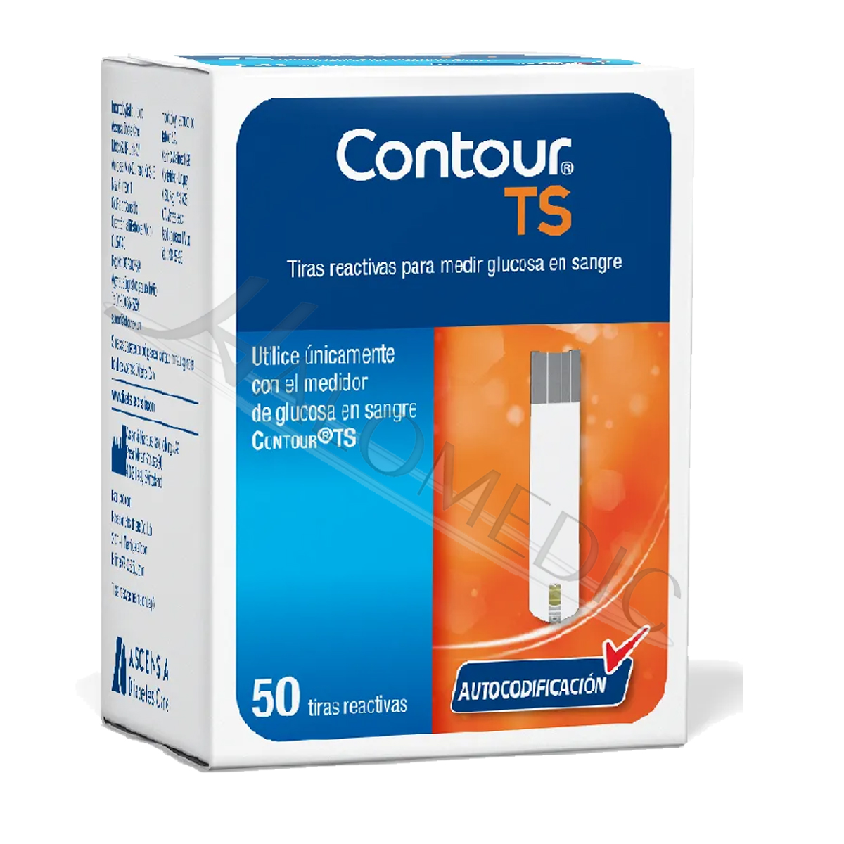 Contour Ts Tiras Caja Con 50 Para Glucómetro