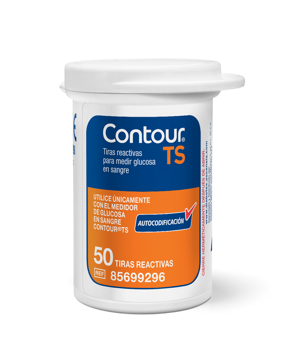 Contour Ts Tiras Caja Con 50 Para Glucómetro