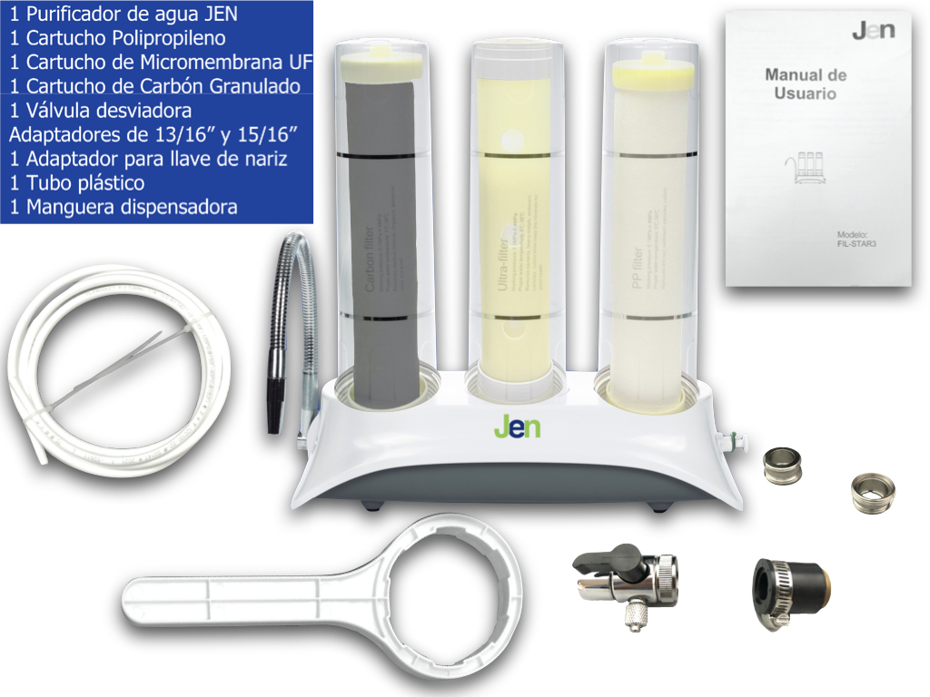 Filtro Purificador de Agua Ultrafiltracion Sobre tarja