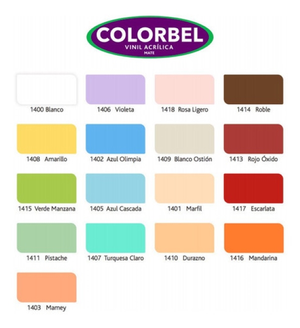 Cubeta Pintura Colorbel Interior 3 Años Lavable 19lts Ipesa