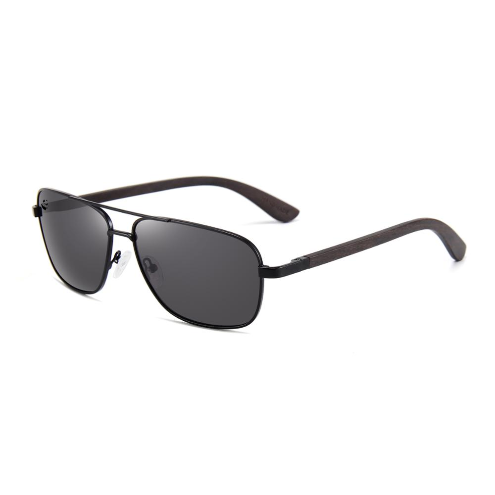 Gafas de sol grandes polarizadas XL | Cabeza ancha grande para hombre negro  | 5.827 in 100% UV400