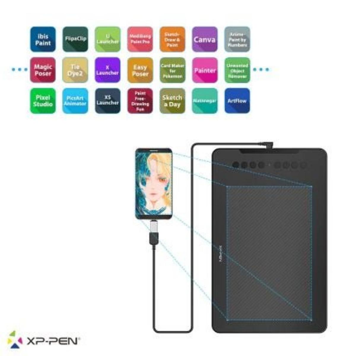 Tableta Digitalizadora Gráfica XP-Pen Deco 01 Black