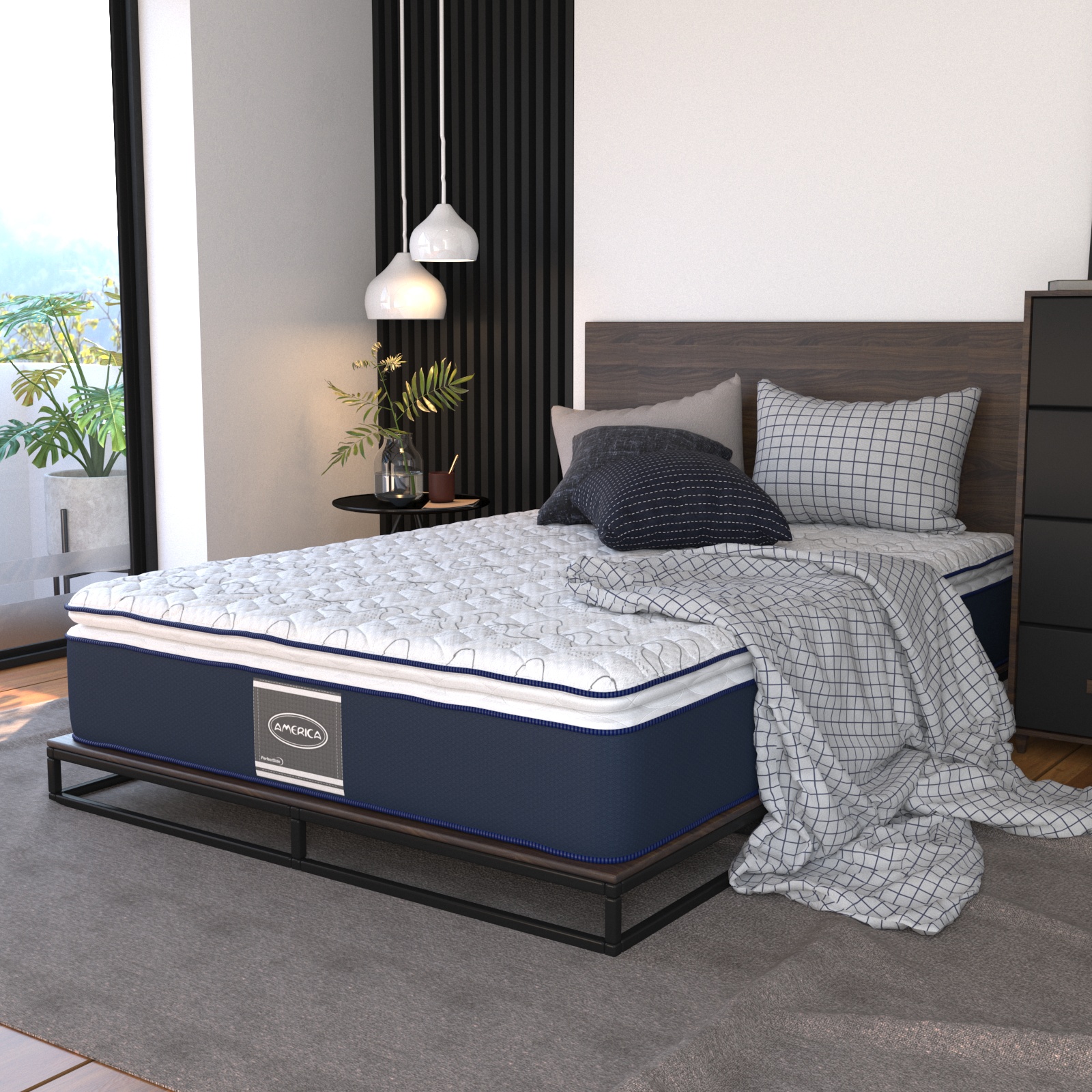 Colchón Matrimonial América Air Morph Ortopédico Performance Ortopédico