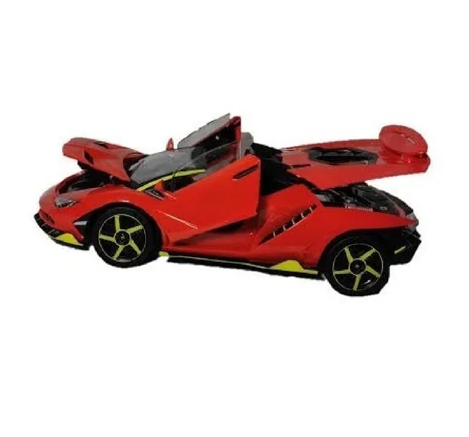 Carro Rapid Racing Radio Control Abre Puertas Luces Y Sonido Rojo