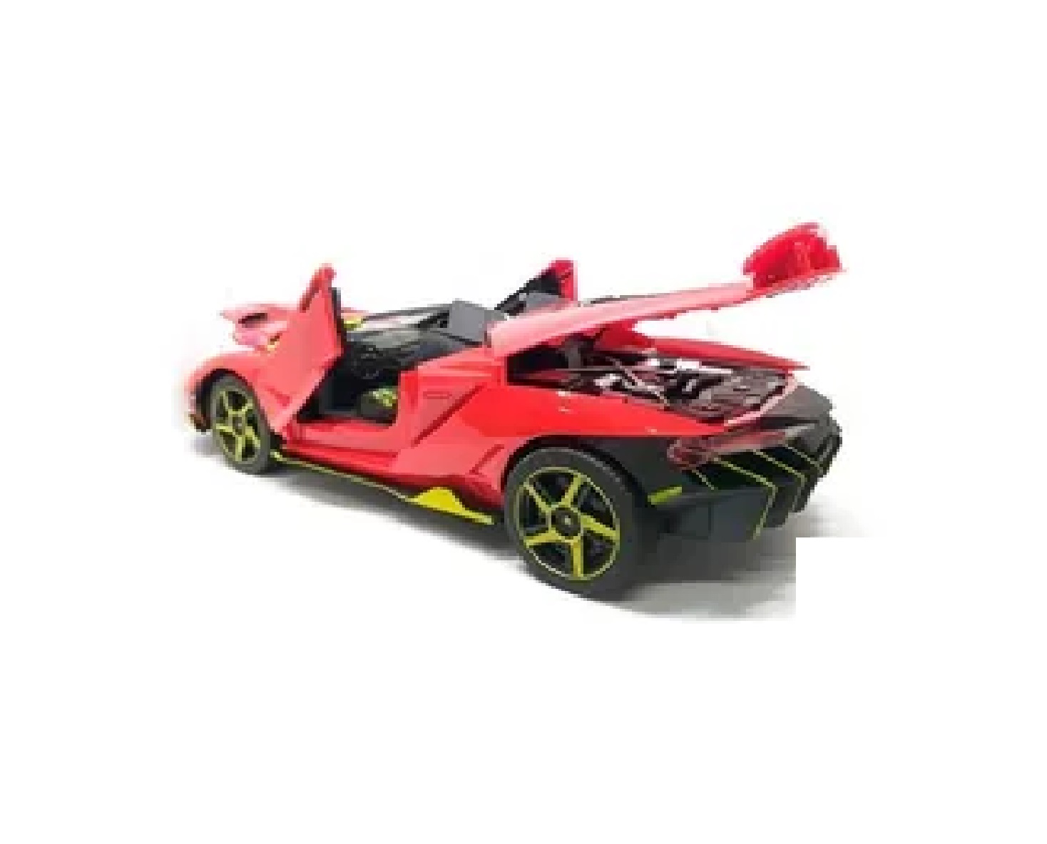Carro Rapid Racing Radio Control Abre Puertas Luces Y Sonido Rojo