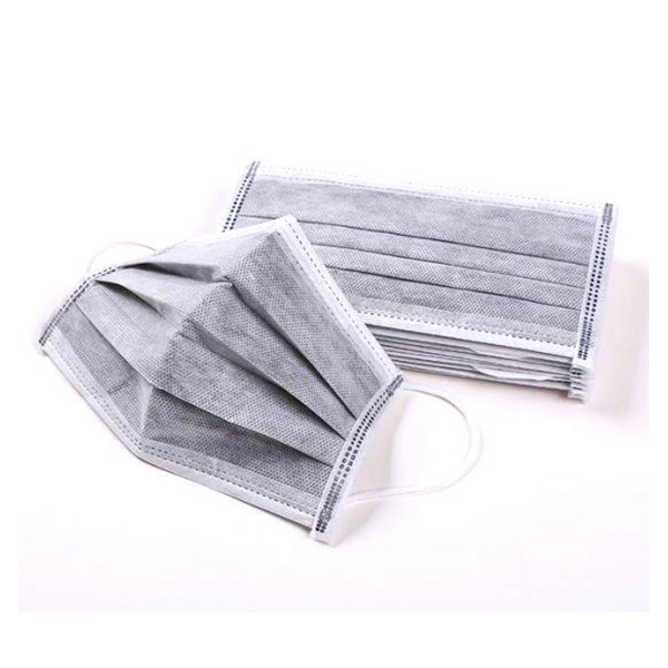 100 Cubrebocas Tricapa Quirúrgico 99% De Filtración Gris
