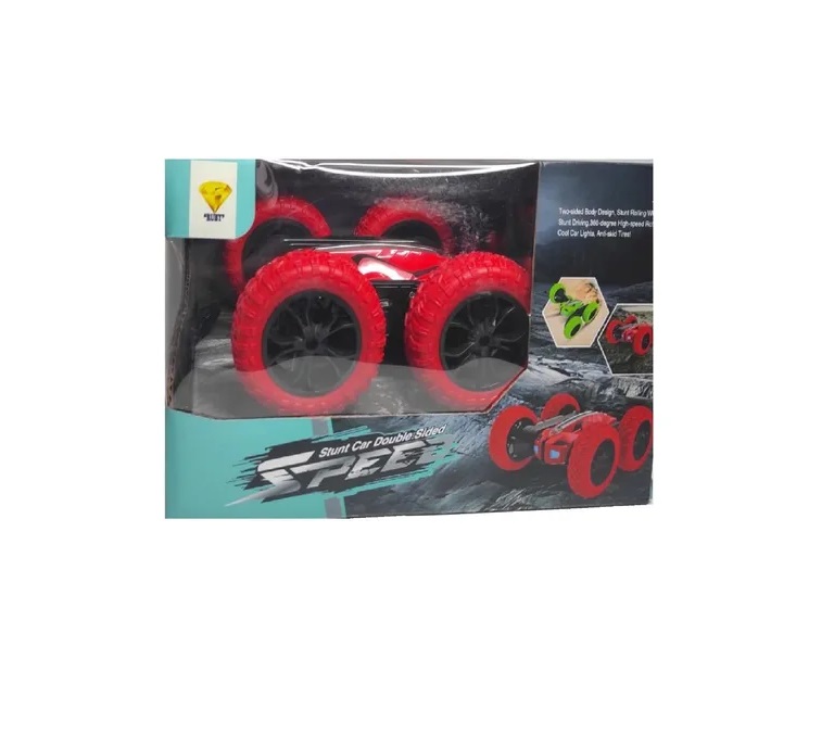 360 Doble Cara Radio Control Acrobacia Stunt Car Speed 2.4g Rojo