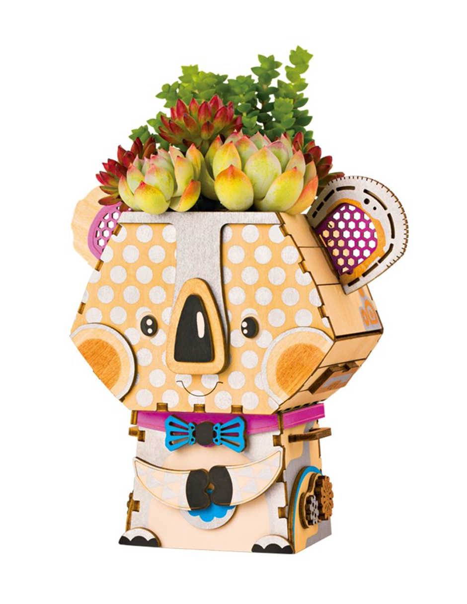 Rompecabezas 3d Mini Maceta Koala Robotime Madera 