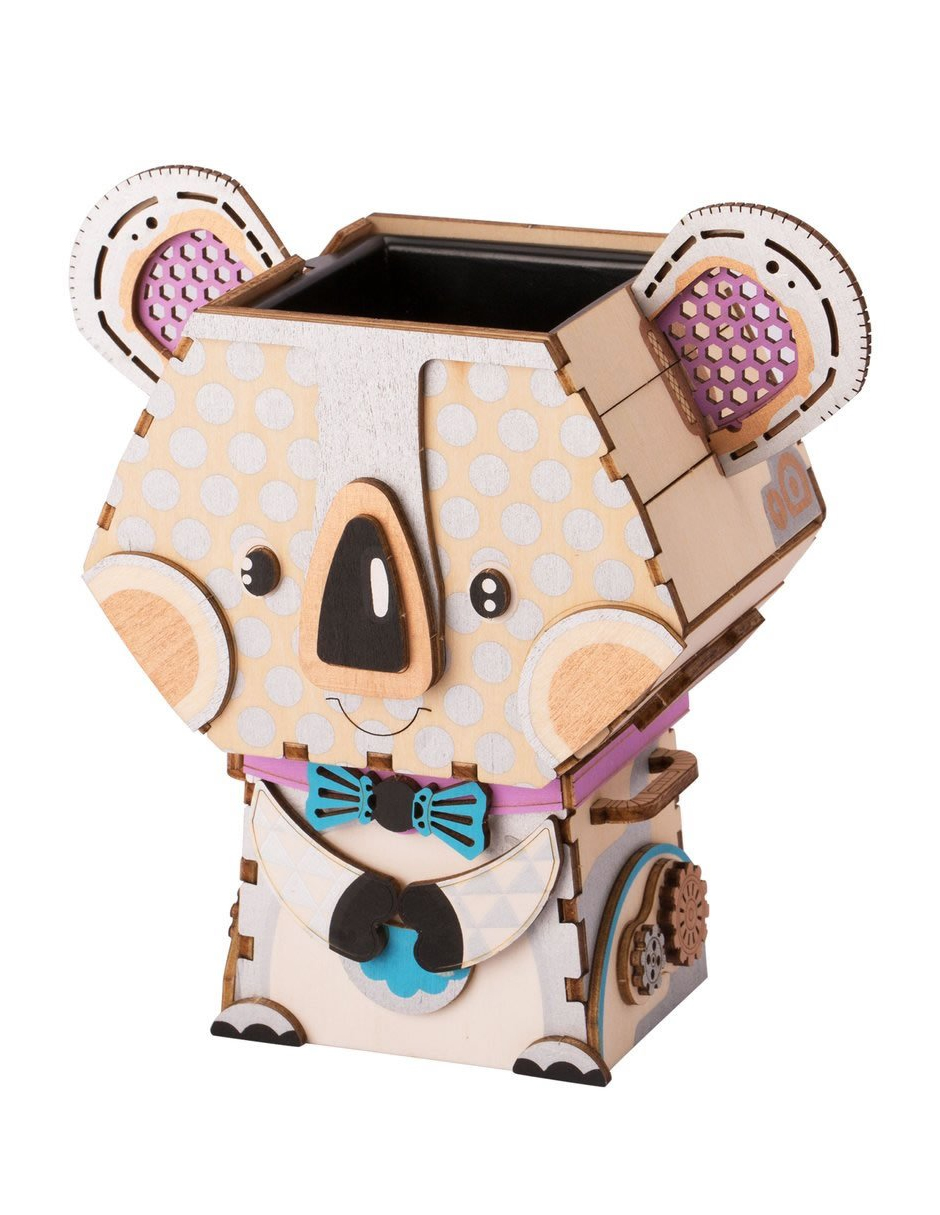 Rompecabezas 3d Mini Maceta Koala Robotime Madera 