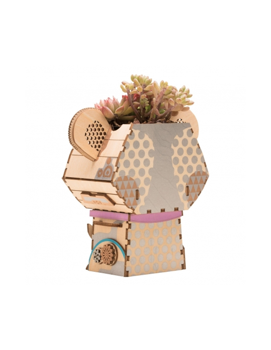 Rompecabezas 3d Mini Maceta Koala Robotime Madera 