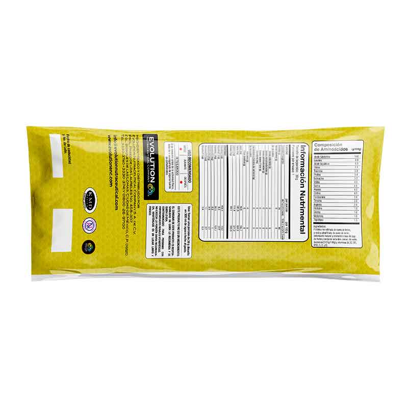 Evolution WP100 proteína de suero de leche plátano caja 20 sobres