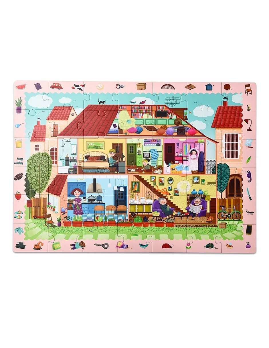 Rompecabezas Con Lupa Detective Habitación Mideer Juguete Educativo 