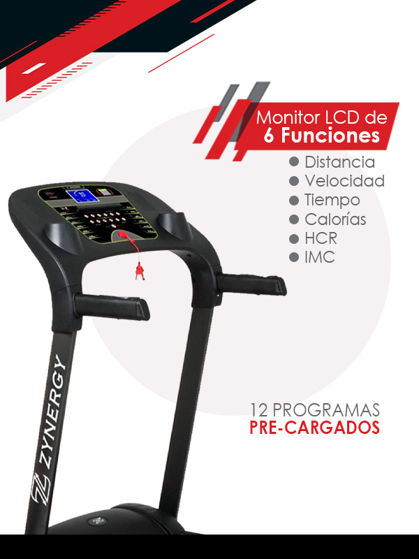 Caminadora Eléctrica Zynergy 120v  / Banda De 130x42cm