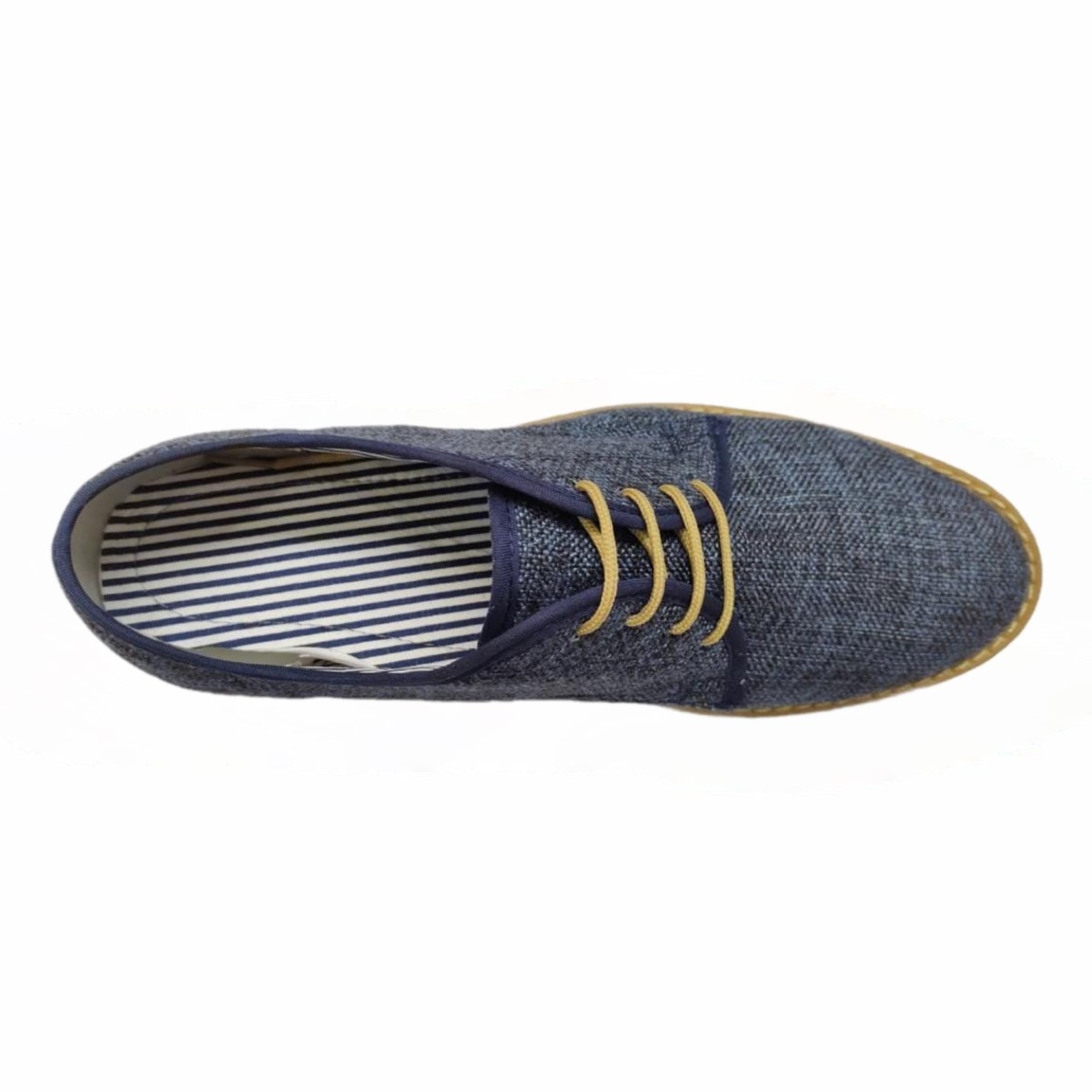 Zapato Casual Hombre Oficina QUIN Footwear Azul Textil Lino