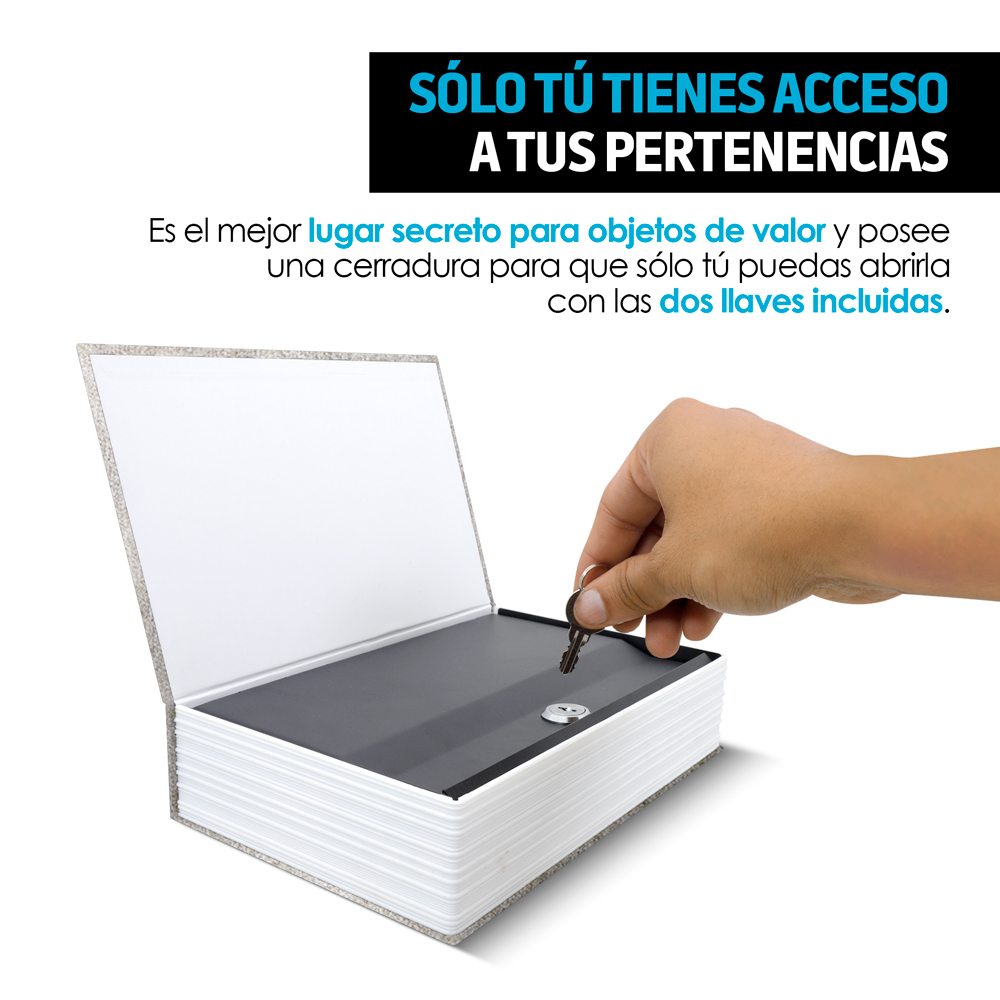 Caja Fuerte en Forma de Libro Falso para Dinero y Joyas Redlemon