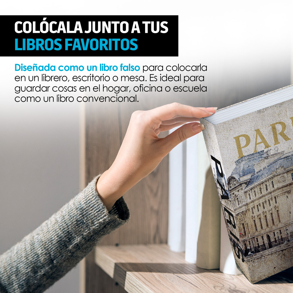 Caja Fuerte en Forma de Libro Falso para Dinero y Joyas Redlemon