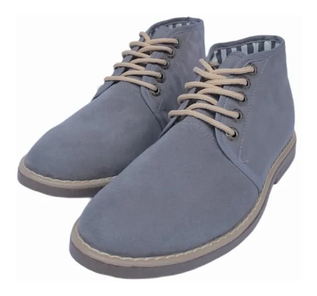 Botines Casuales De Hombre QUIN Footwear Color Gris Estilo Chukka