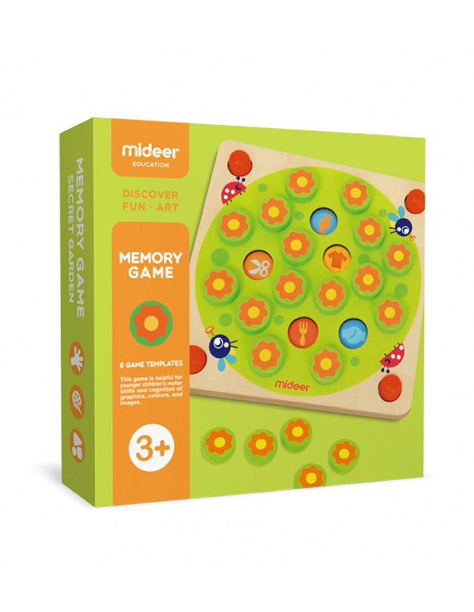 Juego Memórama Jardín Secreto Multicolor Mideer