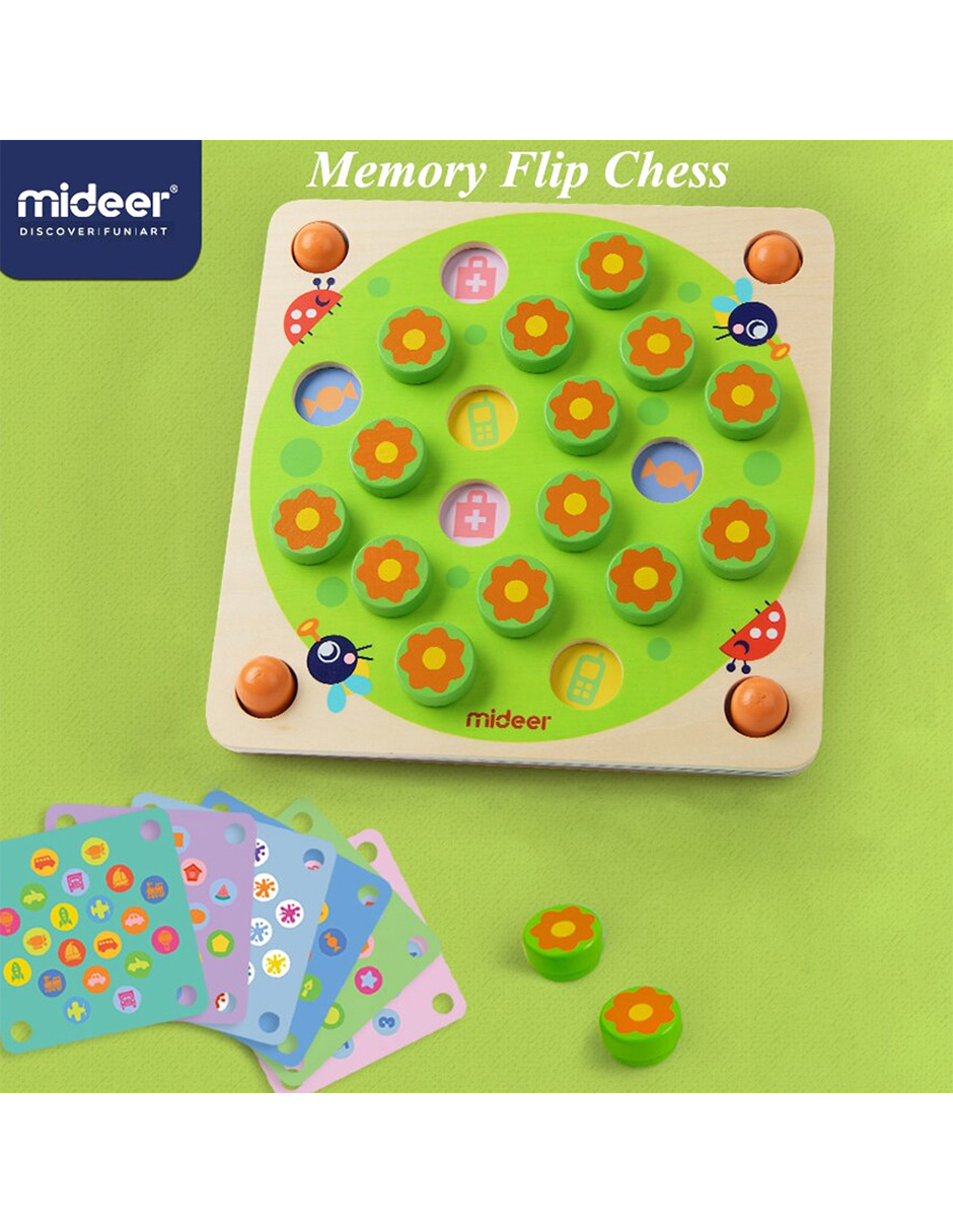 Juego Memórama Jardín Secreto Multicolor Mideer