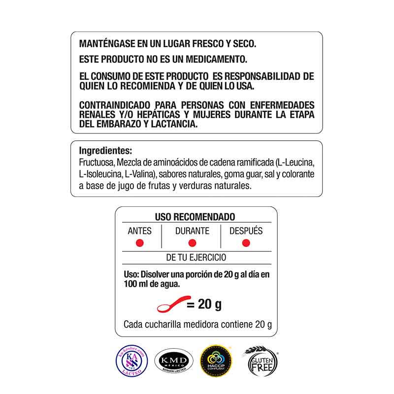 Evolution BCAAs aminoácidos sabor lima-limón 500 g