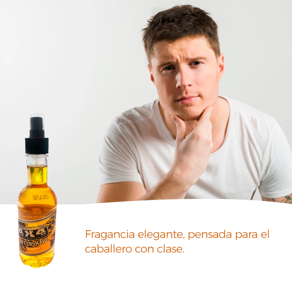Loción After Shave Gold 4x4 Después De Afeitar 300 Ml