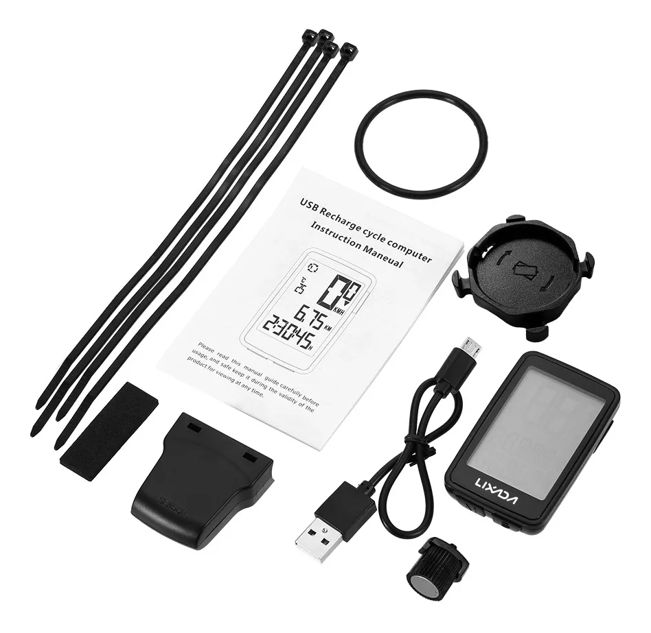 Computadora De Ciclismo Velocímetro Lixada Usb Recargable