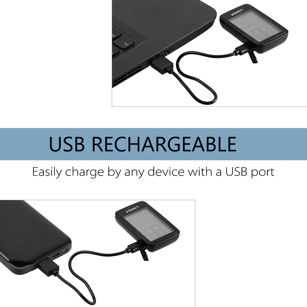 Computadora De Ciclismo Velocímetro Lixada Usb Recargable