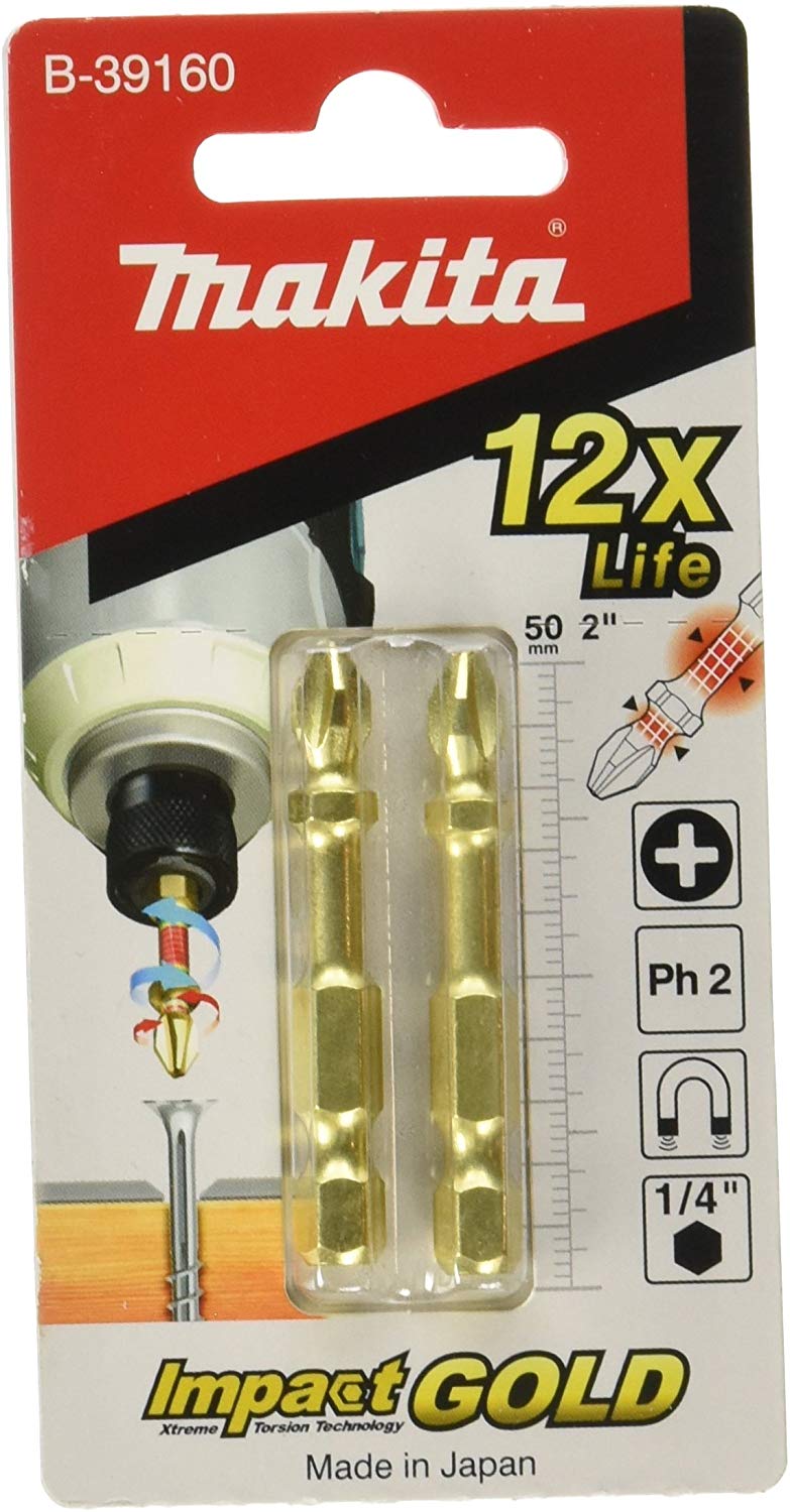 Juego de puntas para destornillador (02 pzas) B39160 makita