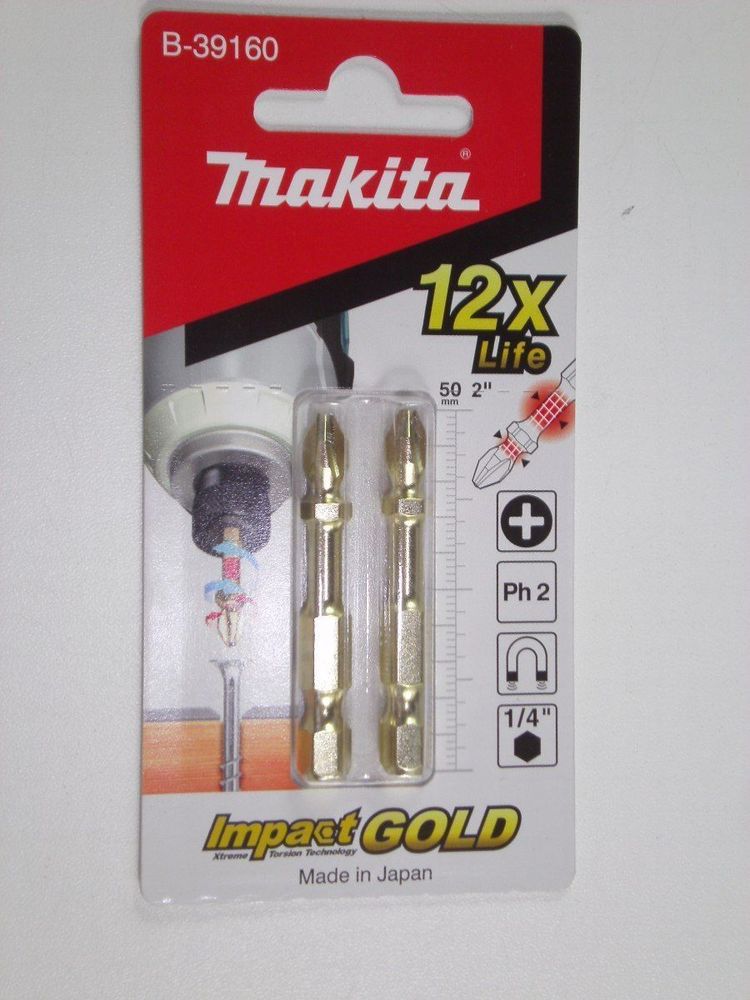 Juego de puntas para destornillador (02 pzas) B39160 makita