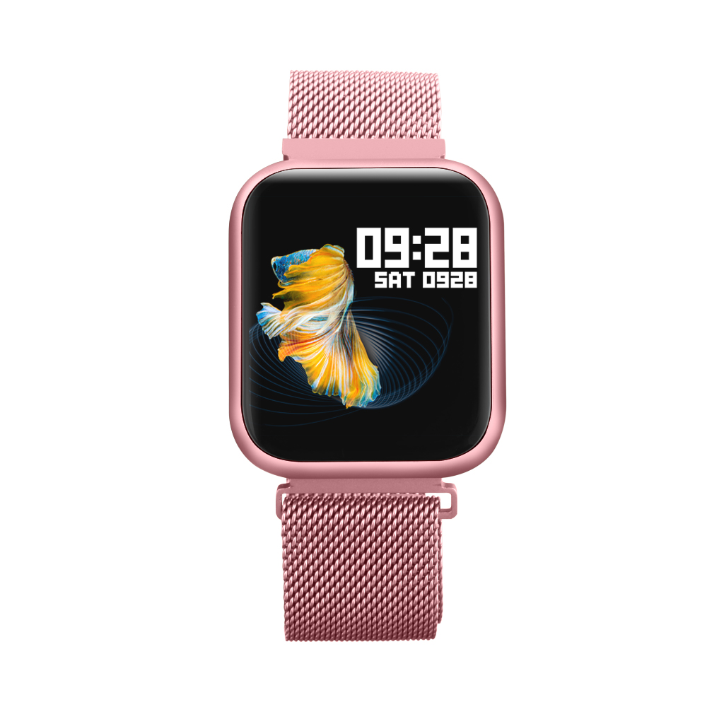 Reloj Smart Watch Bluetooth Deportivo Sumergible Rosa P80