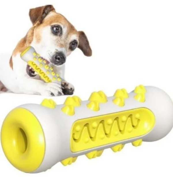Juguete Para Perro Goma Cepillo De Dientes Hueso Mascota