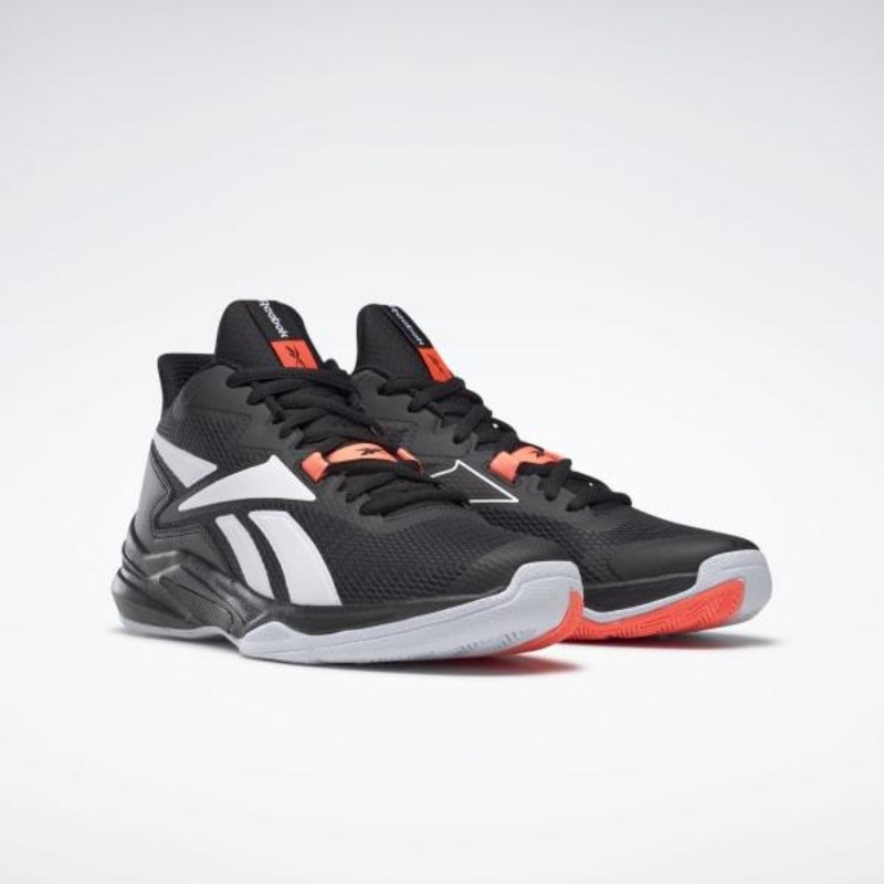 Tenis Reebok More Buckets Para Caballero Negro/Naranja