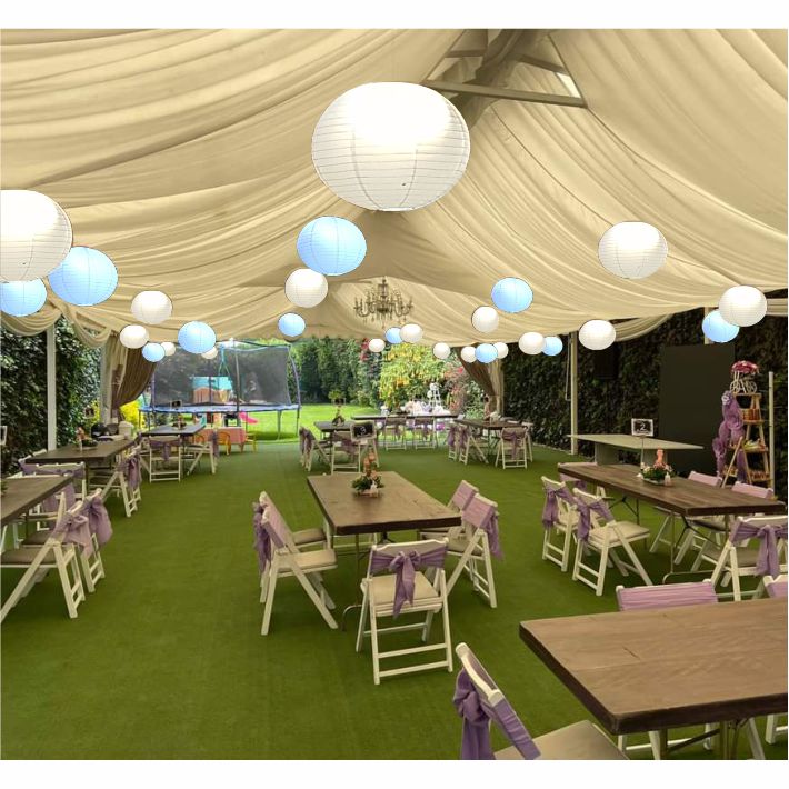 Series de luz Led Decorativas Bodas Xv Años Eventos Fiestas 22.8 Metros luces mezcladas una es cálida y la otra es fría incluye 20 esferas chinas