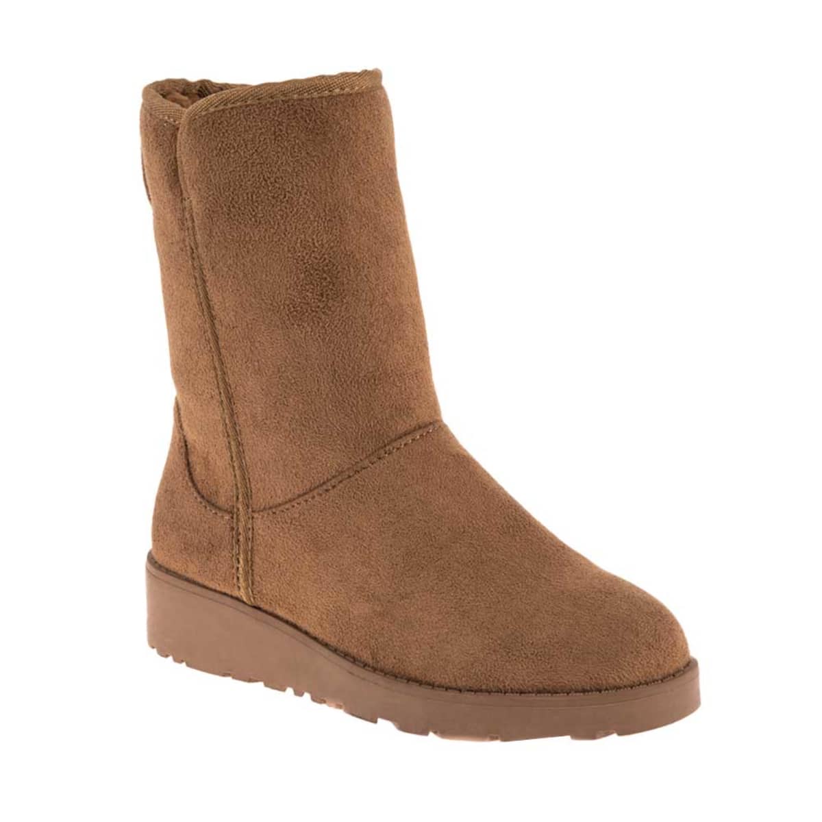 Bota tipo Ugg marca PBPS, color camel, para el frío, 826301