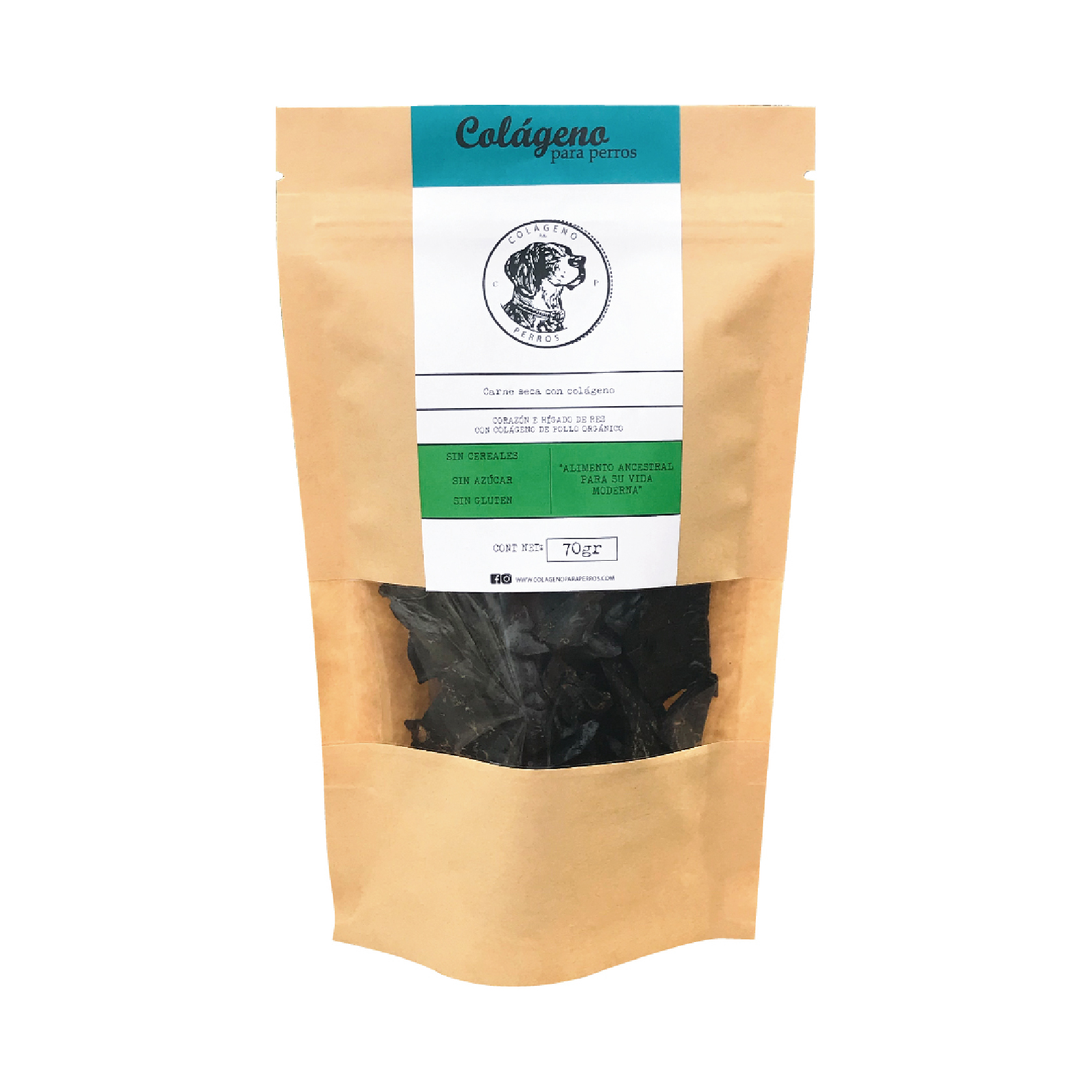 Carne seca con colágeno