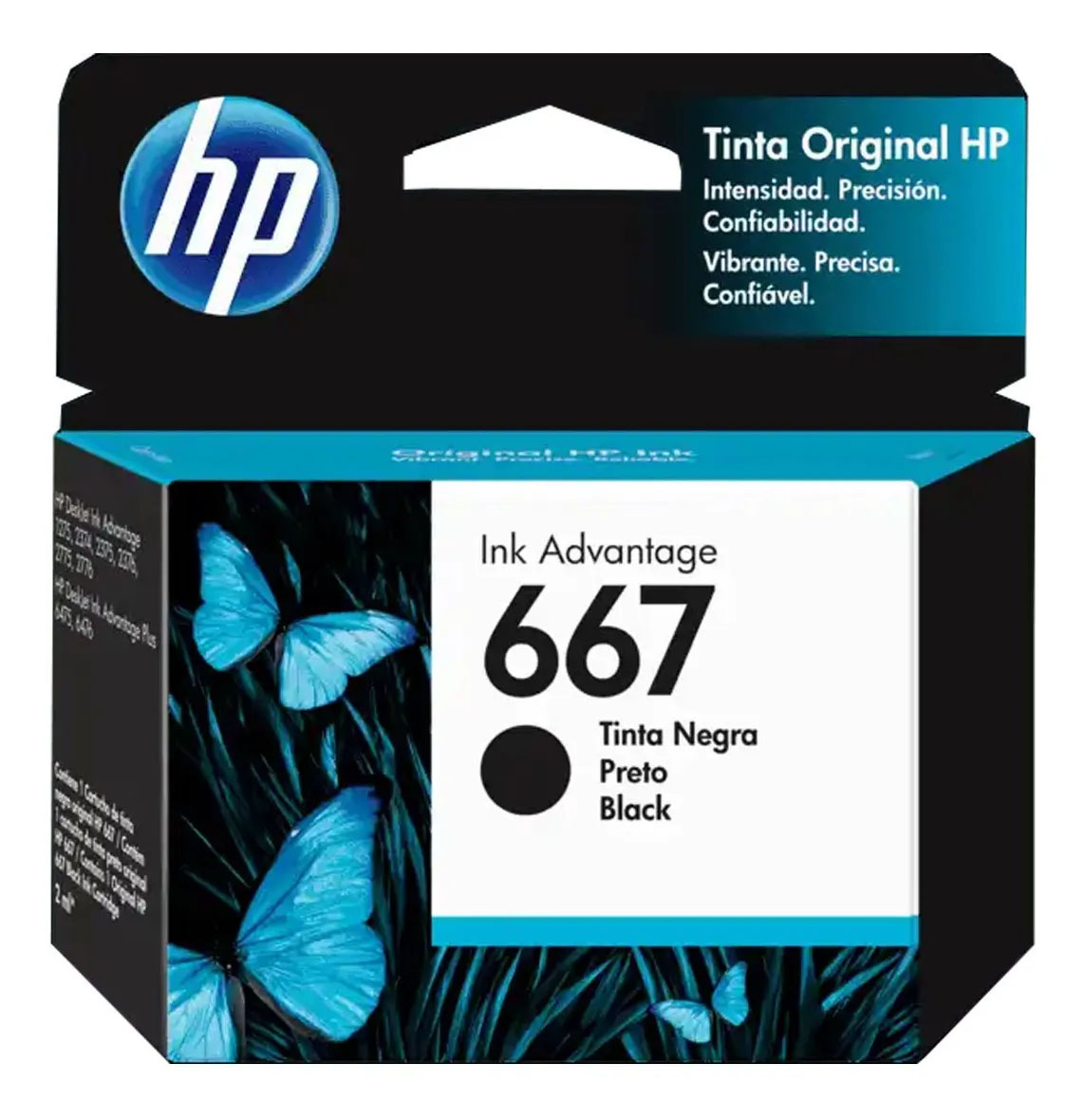 Cartucho Tinta Hp 667 Negro 3ym79al Original 1275 2374 2375.