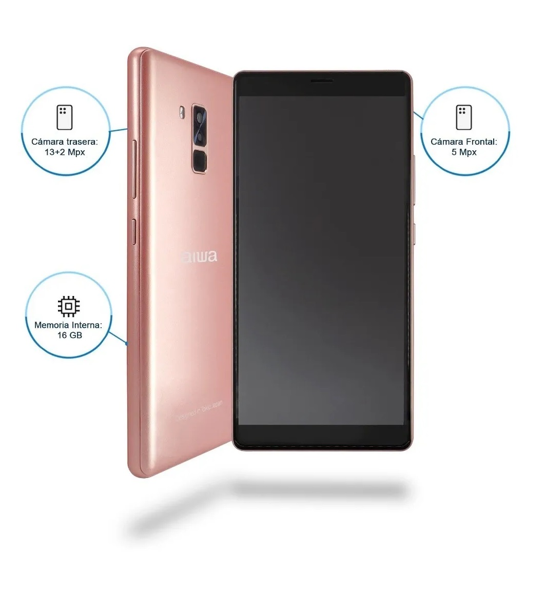 Celular Aiwa Awm999 2gb 16gb Dual Sim Huella Dig + Regalo. Rojo