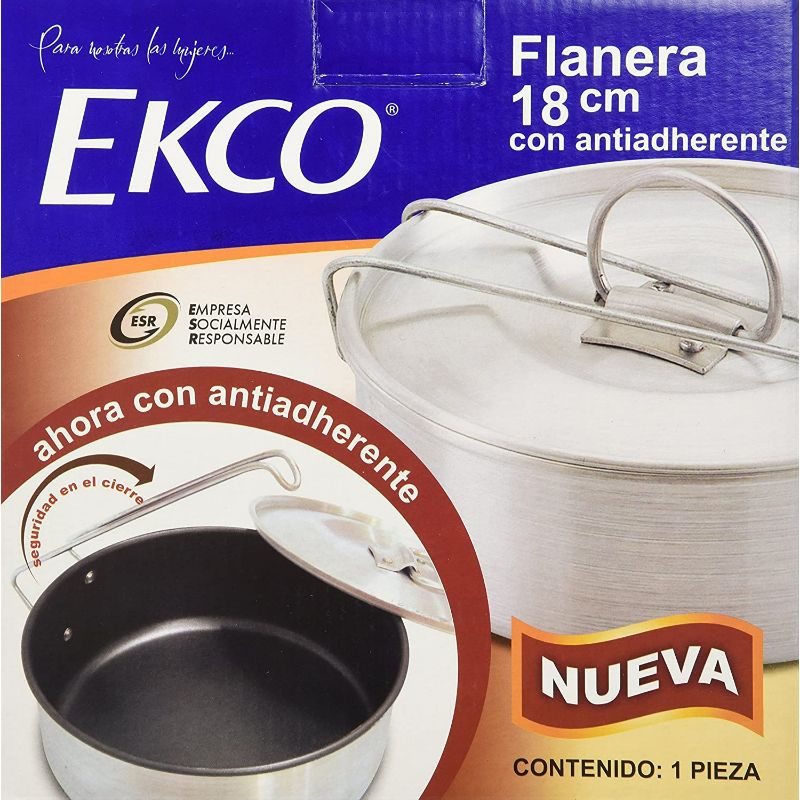 Flanera Ekco  aluminio antiadherente, 18 cm 11291