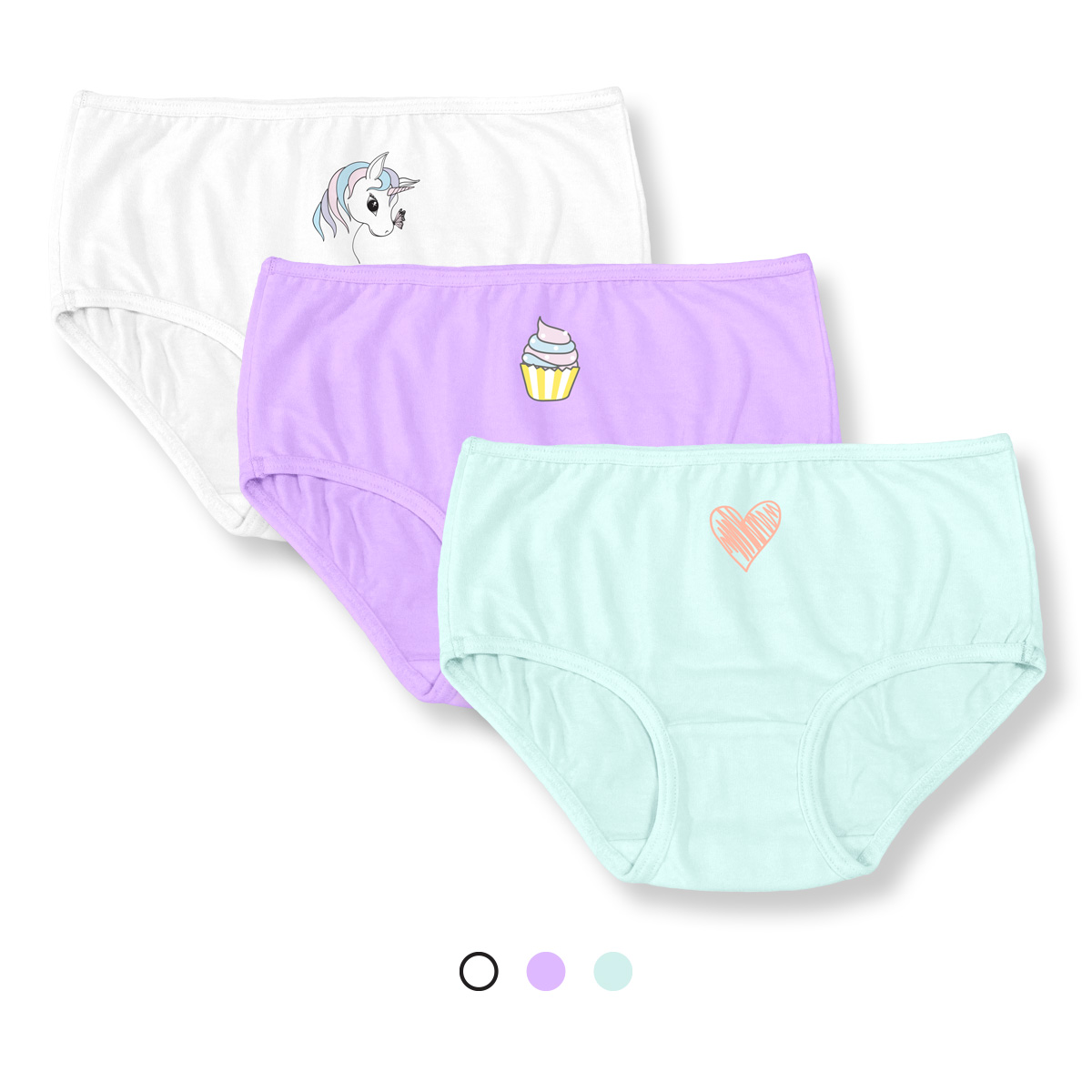 Panties Panties Little Girls - 3 Pack.