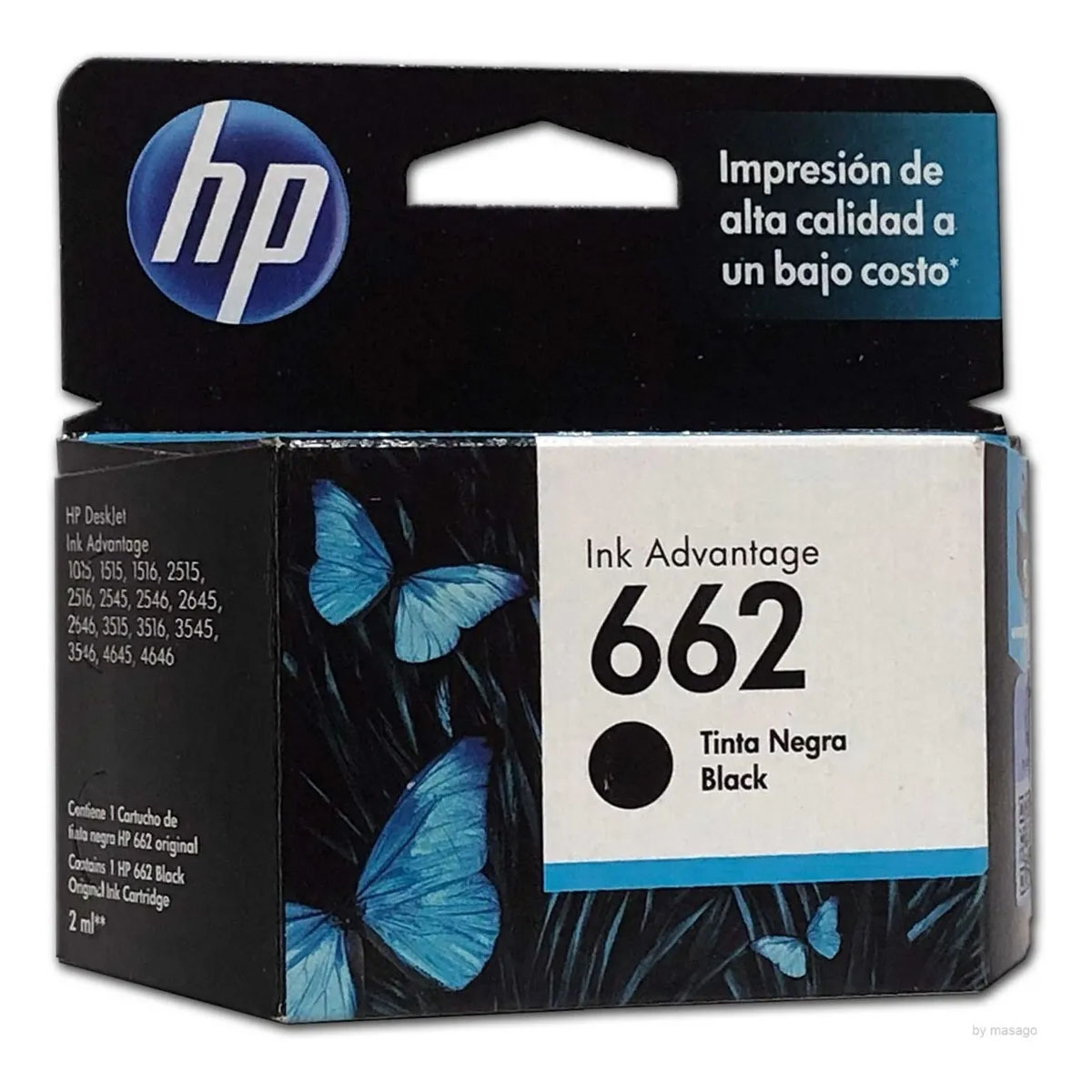 Combo 2 Cartucho Tinta Hp 662 1 Negro Cz103al 1color Cz104al